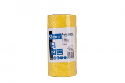 Rola hartie abraziva pentru slefuit, 115 mm x 3 m, P40, Geko G78441 foto