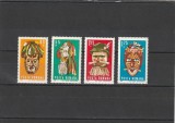 ROMANIA 1969 LP 714 MASTI FOLCLORICE SERIE MNH
