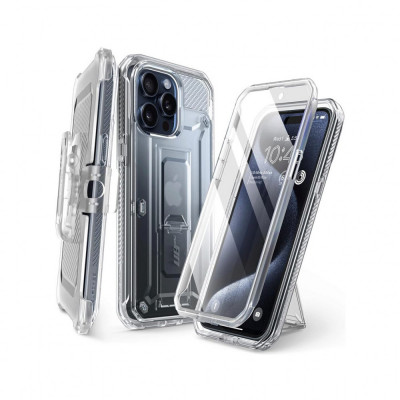 Husa Compatibila cu Apple iPhone 15 Pro Max - Supcase Unicorn Beetle Pro - Clear foto