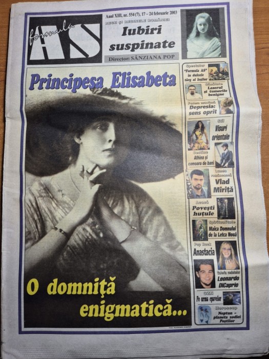 ziarul formula as 17 - 24 februarie 2003 - formatia simplu , smiley , leonardo dicaprio,vlad mirita, horatiu malaele