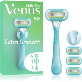 Gillette Venus Extra Smooth epilator pentru femei cu suport pentru duș + lame de rezervă 6 buc