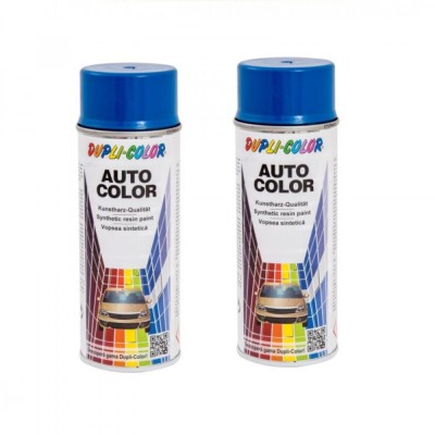 Pachet 2 x Vopsea spray auto Dupli Color Dacia albastru mediu 350ml foto