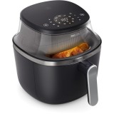 Friteuza cu aer cald Philips Seria 3000 NA331/00, 6.2 l, Tehnologie RapidAir Plus, 1700 W, Negru