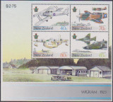 NOUA ZEELANDA - 1987 - AVIOANE - serie + bloc, Aviatie, Nestampilat