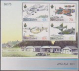 NOUA ZEELANDA - 1987 - AVIOANE - serie + bloc