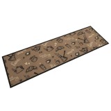 Cumpara ieftin Covor de bucătărie lavabil Morning, maro, 45x150 cm, catifea