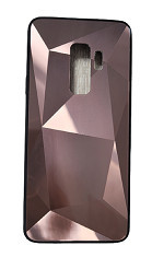 Husa silicon si acril cu textura diamant Samsung S9 Plus , S9+ , Maro