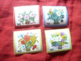 Serie Berlin 1974 - Flora - Buchete flori , 4 valori