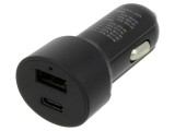 Alimentator USB Goobay 39908, USB A și USB C, 12-24V DC