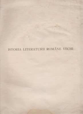 N. Cartojan - Istoria literaturii romane vechi (vol. I) foto