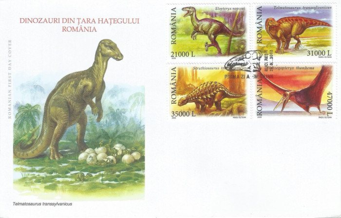 |Romania, LP 1675/2005, Dinozauri din Tara Hategului, FDC