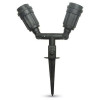 Corp iluminat gradina cu soclu e27 x 2 ip44, V-TAC