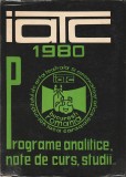 I.A.T.C. BUCURESTI - PROGRAME ANALITICE, NOTE DE CURS, STUDII 1980