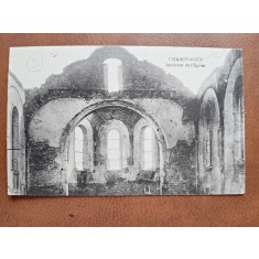 Carte postala, Champenoux, interieur de lEglise, inceput de secol XX