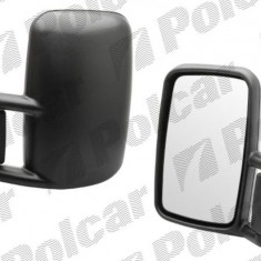 Oglinda exterioara VW LT2, 05.1996-12.2005 Partea Stanga Crom Convex Manuala Fara Incalzire 2D1857501A 2D1857501A01C 513495110H, carcasa neagra, View