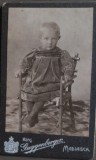 Cumpara ieftin Foto veche CDV atelier Hans Guggenberger / Medias / Mediasch / copii sec XIX
