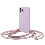 Husa Tech-Protect Icon Chain pentru Apple iPhone 12 Pro Violet, Mov, Silicon, Carcasa