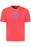 U.S. Grand POLO Tricou barbati cu imprimeu din bumbac, regular fit, rosu