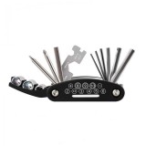 Kit Multifunctional pentru Bicicleta 16 in 1, Chei, Surubelnite, Inbus, Levier Engros, 9 x 5 cm
