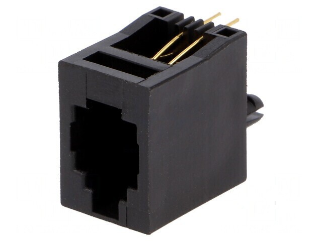 Conector RJ9 soclu 4 PIN 4p4c THT drept