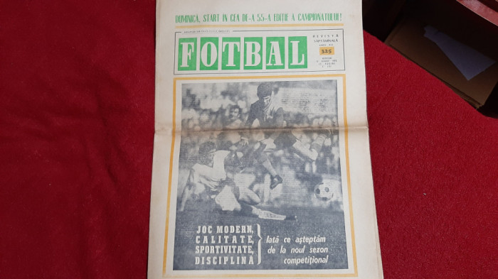 Revista Fotbal 16 08 1972