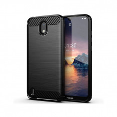 Husa Compatibila cu Nokia 1.3 Techsuit Carbon Silicone Negru