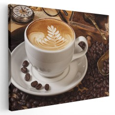 Tablou ceasca de cafea Tablou canvas pe panza CU RAMA 20x30 cm