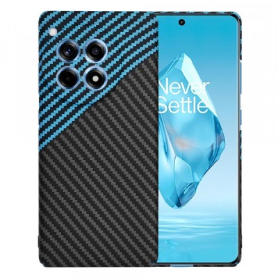 Husa pentru OnePlus 12R, Techsuit, Carbonite FiberShell, Albastra foto