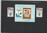 ROMANIA 1983 LP 1088 LP 1089 EXPOZITIA FILATELICA BALKANFILA SERIE+COLITA MNH, Nestampilat