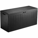 Cufar Depozitare Gradina Tood Rasina Gri Inchis 120x45x60 cm, 330L Lada Depozitare Exterior Interior