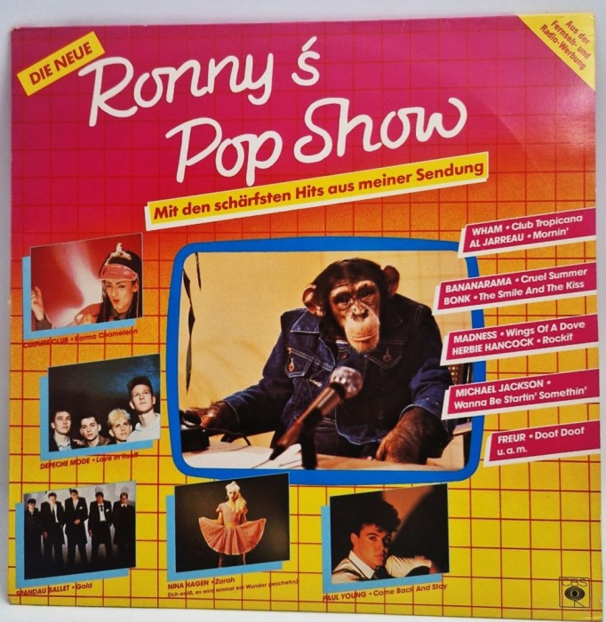 Various &ndash; Die Neue Ronny&#039;s Pop Show VG+ / VG+ vinil LP disc CBS Germania 1983