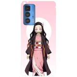 Husa compatibila cu Motorola G100 model Nezuko kamado, Silicon, TPU, Viceversa, Transparent, Carcasa