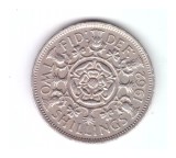 Moneda Anglia 2 shilling / 2 shillings 1962, stare buna, curata, Europa, Cupru-Nichel