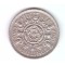 Moneda Anglia 2 shilling / 2 shillings 1962, stare buna, curata