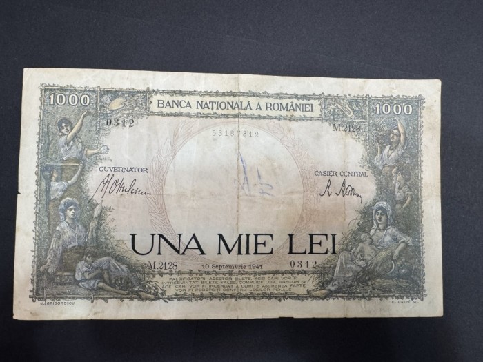 1000 lei 1941