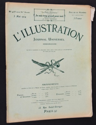 Revista L&amp;#039;Illustration NR. 4235 Franta 1924 / 3 Mai - Articol Regele Ferdinand foto