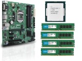 KIT Upgrade: Intel i7-8700, Placă de Bază ASUS Q370M-C &amp; 32GB RAM DDR4
