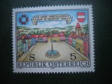 HOPCT TIMBRE MNH 646 TARGUL FREISTADT 125 ANI 1987 -1 VAL AUSTRIA, Nestampilat
