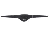 Ornament capota cromat Skoda Fabia (5j), Roomster/Praktik (5j), montare Fata, Negru stralucitor, RapidAuto