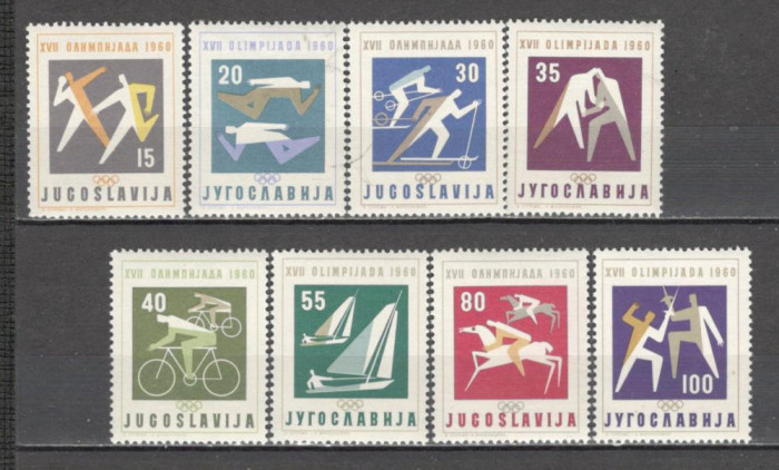 Iugoslavia.1960 Olimpiada de vara ROMA SI.180