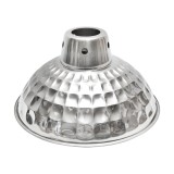 Abajur metalic pentru lampa, finisaj argintiu, 38,2x18,5 cm