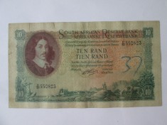Rara! Africa de Sud 10 Rand 1962,bancnota din imagini