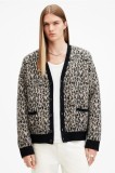 AllSaints cardigan din amestec de l&acirc;nă NEKO culoarea bej, M096KB
