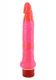Vibrator Anal Slim Jim, Multispeed, PVC, Roz, 17 cm