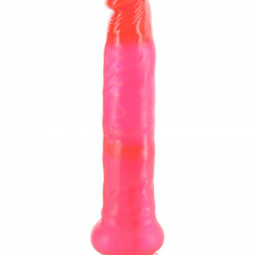 Vibrator Anal Slim Jim, Multispeed, PVC, Roz, 17 cm