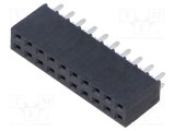 Conector şiruri pini mamă 20 PIN 2,54mm SAMTEC THT gold flash