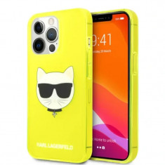 Husa Cover Karl Lagerfeld TPU Choupette Head pentru iPhone 13 Pro Yellow