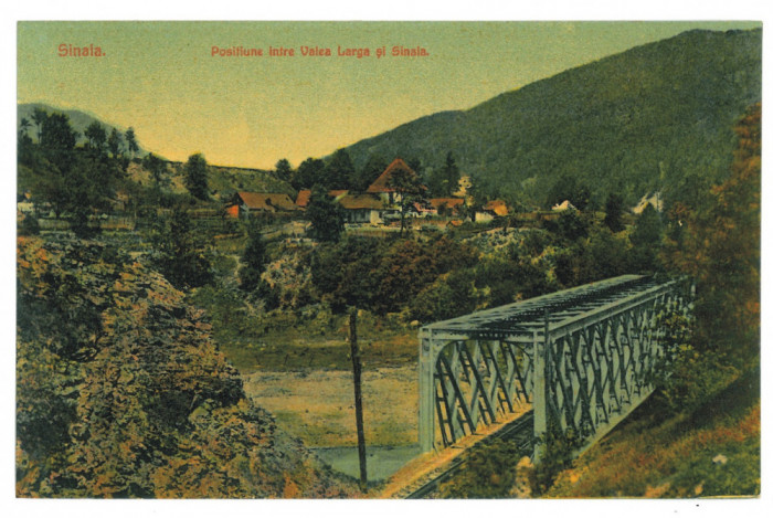 3097 - SINAIA, Prahova, Railway Bridge, Romania - old postcard - unused