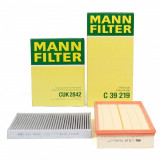 Pachet Revizie Filtru Aer + Polen Mann Filter Volkswagen Touareg 1 2002-2013 C39219+CUK2842