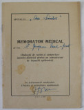 MEMORATOR MEDICAL , SPITALUL &#039;&#039; CASA SCANTEII &#039;&#039; , INDIACTII DE REGIM ...PENTRU UN CONVALESCENT DE HEPATITA EPIDEMICA ) , 1955